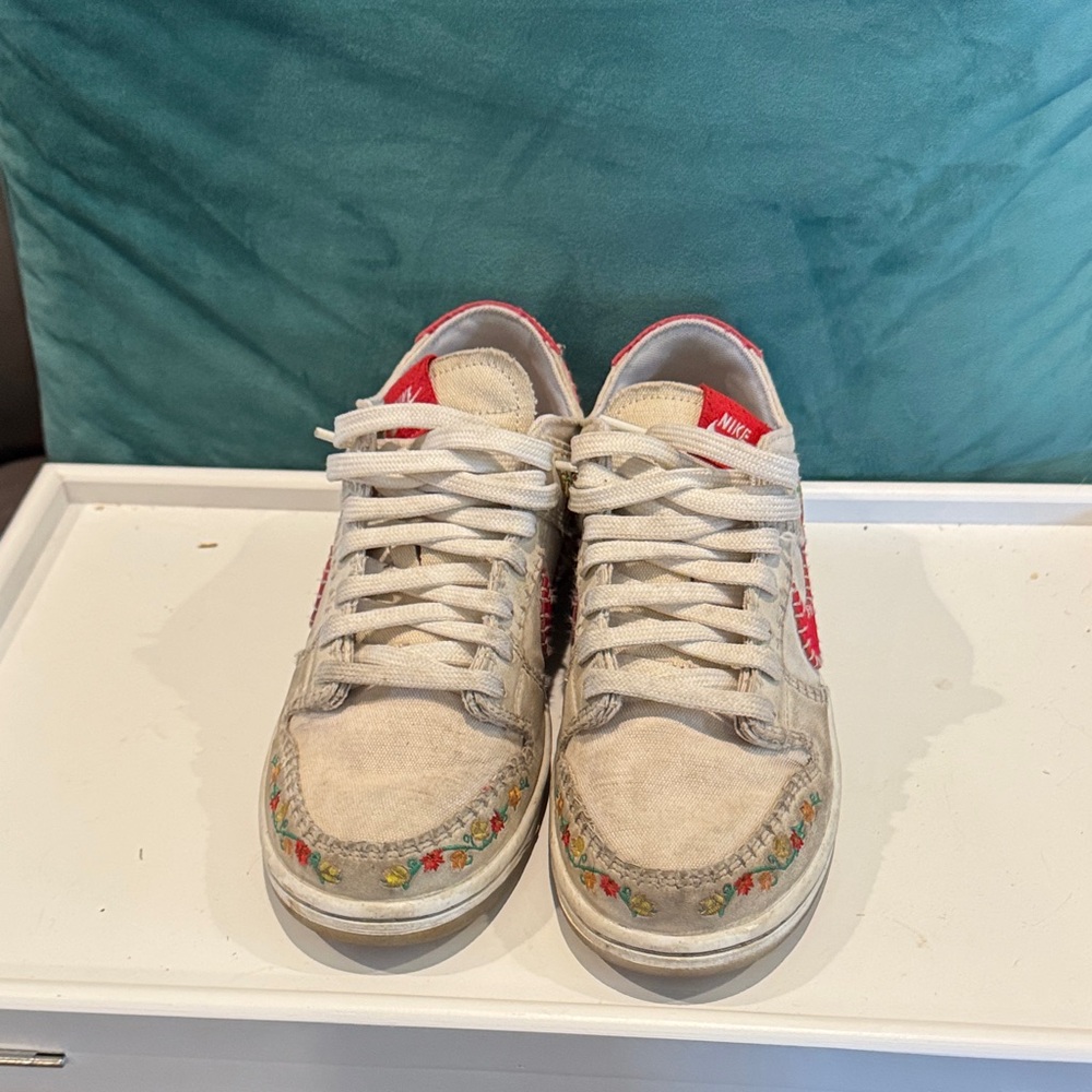 Nike Sneakers with Red and White Details